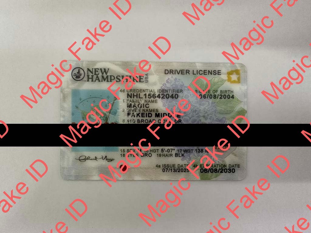 New Hampshire Driver License 2026 Polycarbonate