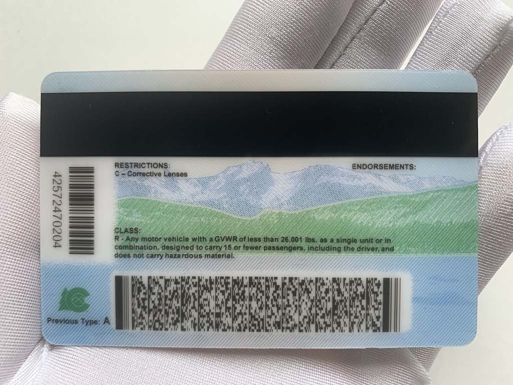 New Colorado Driver License Polycarbonate - Image 2