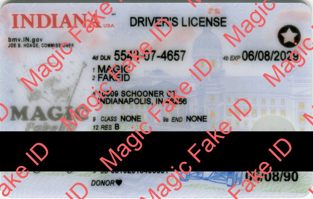 New Indiana Driver License Polycarbonate